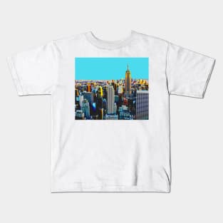 New York sunrise landscape Kids T-Shirt